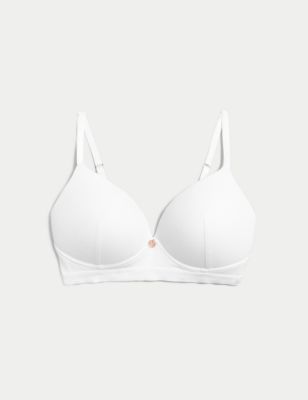 Ribbed Lounge Non-Wired Plunge Bra A-E
