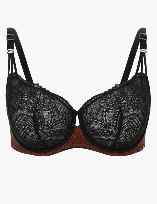 M&S 40C BLACK BODY NON PADDED PLUNGE BRA SMOOTHING NEW MARKS AND SPENCER