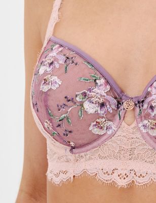 M&S ROSIE Floral Embroidered Non-Padded Balcony Bra Size UK 36B - EUR 80B -  NEW 5000024361427 on eBid Canada