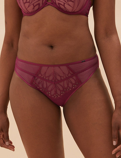 Nouveau Embroidered Brazilian Knickers