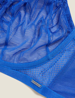 

Womens Autograph Minimizer-BH mit Bügel mit Stickerei „Nouveau“ (C-G) - Blue Mix, Blue Mix
