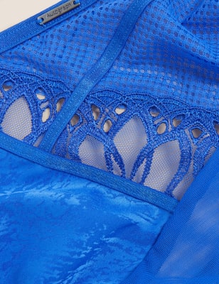 

Womens Autograph Nouveau Embroidered High Rise Shorts - Blue Mix, Blue Mix