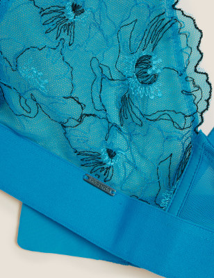 

Womens Autograph Allure Embroidery Non Wired Bralette A-E - Aqua, Aqua