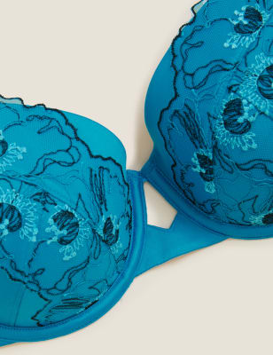 

Womens Autograph Allure Embroidered Padded Full Cup Bra A-E - Aqua, Aqua