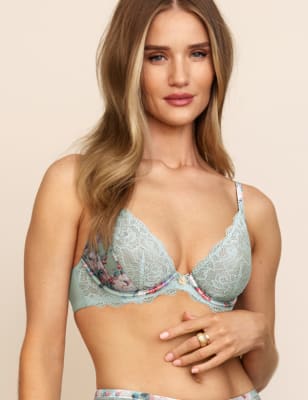 Silk Underwired Plunge Bra A-E