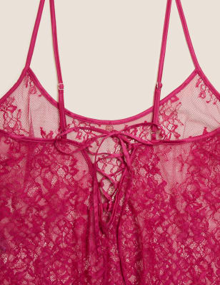 

Womens ROSIE Ophelia Lace Cropped Camisole - Pink, Pink