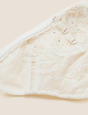 Womens ROSIE Aster Thong - Ivory