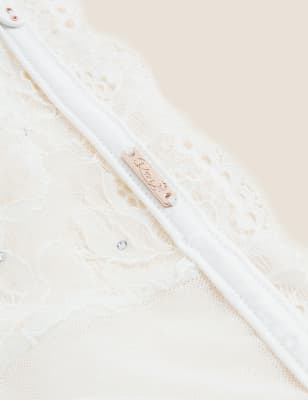 

Womens ROSIE Glitzernder Strapsgürtel „Aster“ - Ivory, Ivory