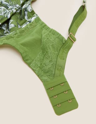 

Womens ROSIE Balconette-Bügel-BH mit Seide „Nerine“ (F-H) - Green Mix, Green Mix
