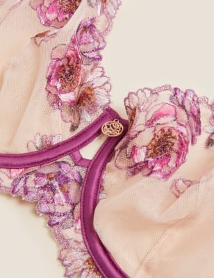 

Womens ROSIE Camelia Wired Balcony Bra A-E - Berry, Berry