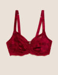 Silk Print Wired Minimiser Bra C-G