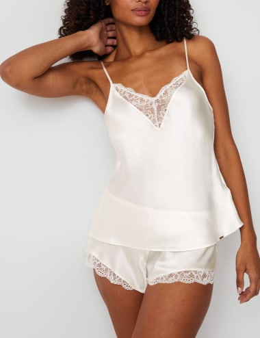 Ladies silk camisoles deals