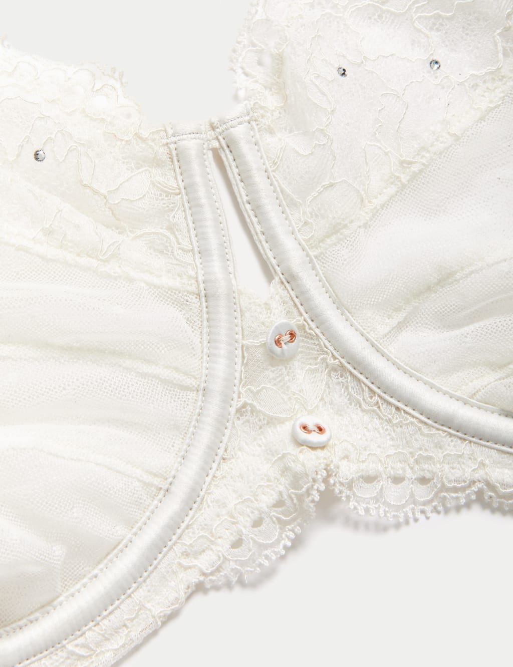 Aster Sparkle Lace Wired Balcony Bra F-H image 6