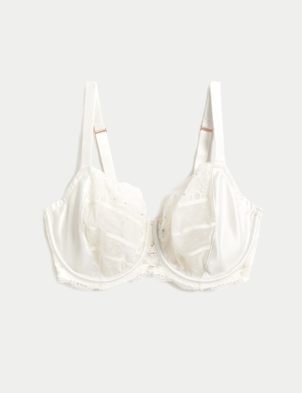 Aster Sparkle Lace Wired Balcony Bra F-H image 2