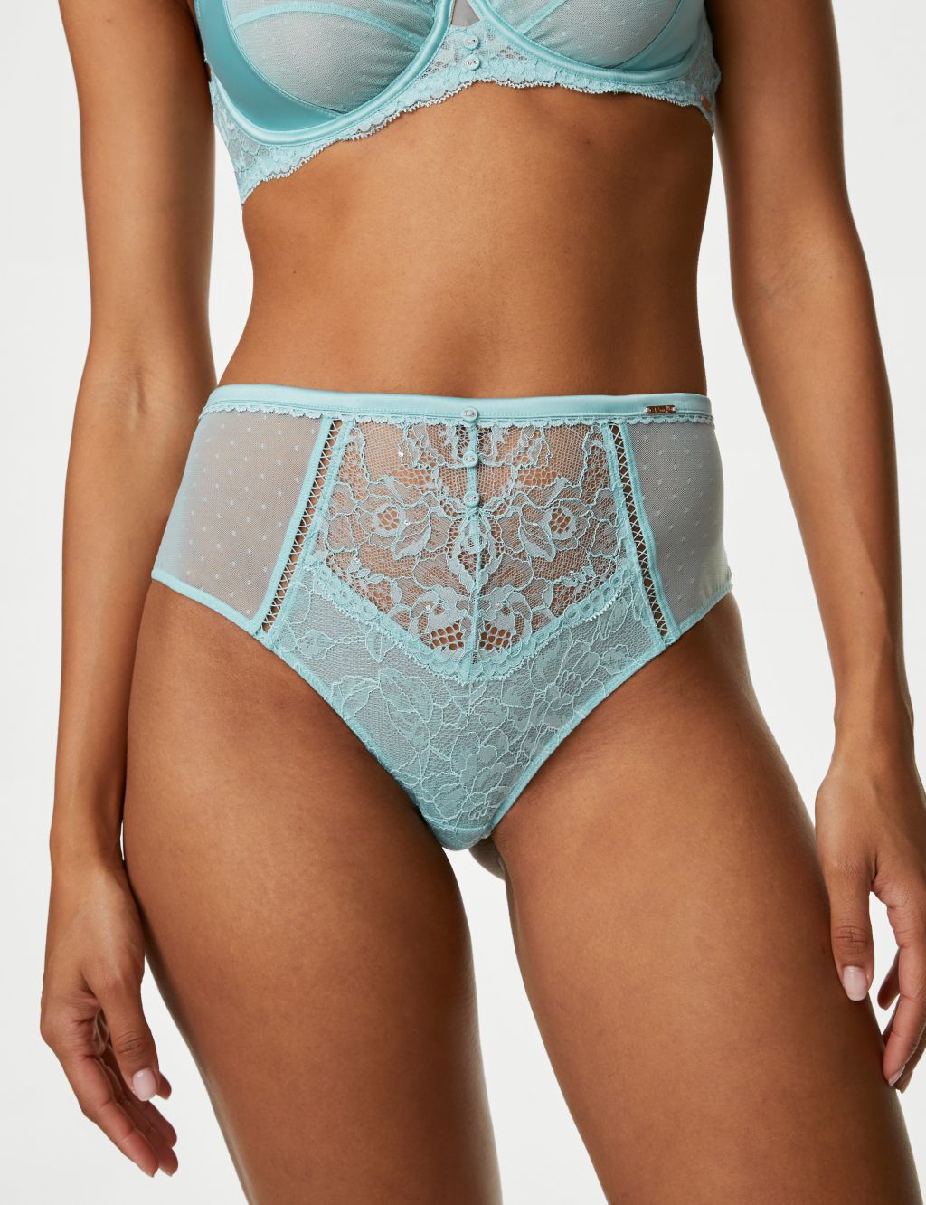 Aster High Waisted Brazilian Knickers image 3