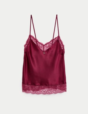 Buy Cropped Modal & Lace Panty Set - Order Cami Sets online