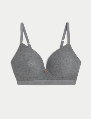 Ribbed Non-Wired Plunge Lounge Bra A-E – Marks & Spencer Bermuda