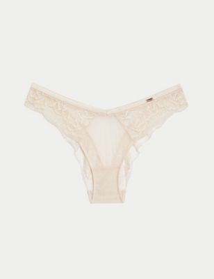 Aster Sparkle Lace French Knickers, Rosie