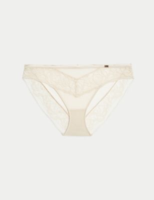Sheer and Lace High Leg Knickers