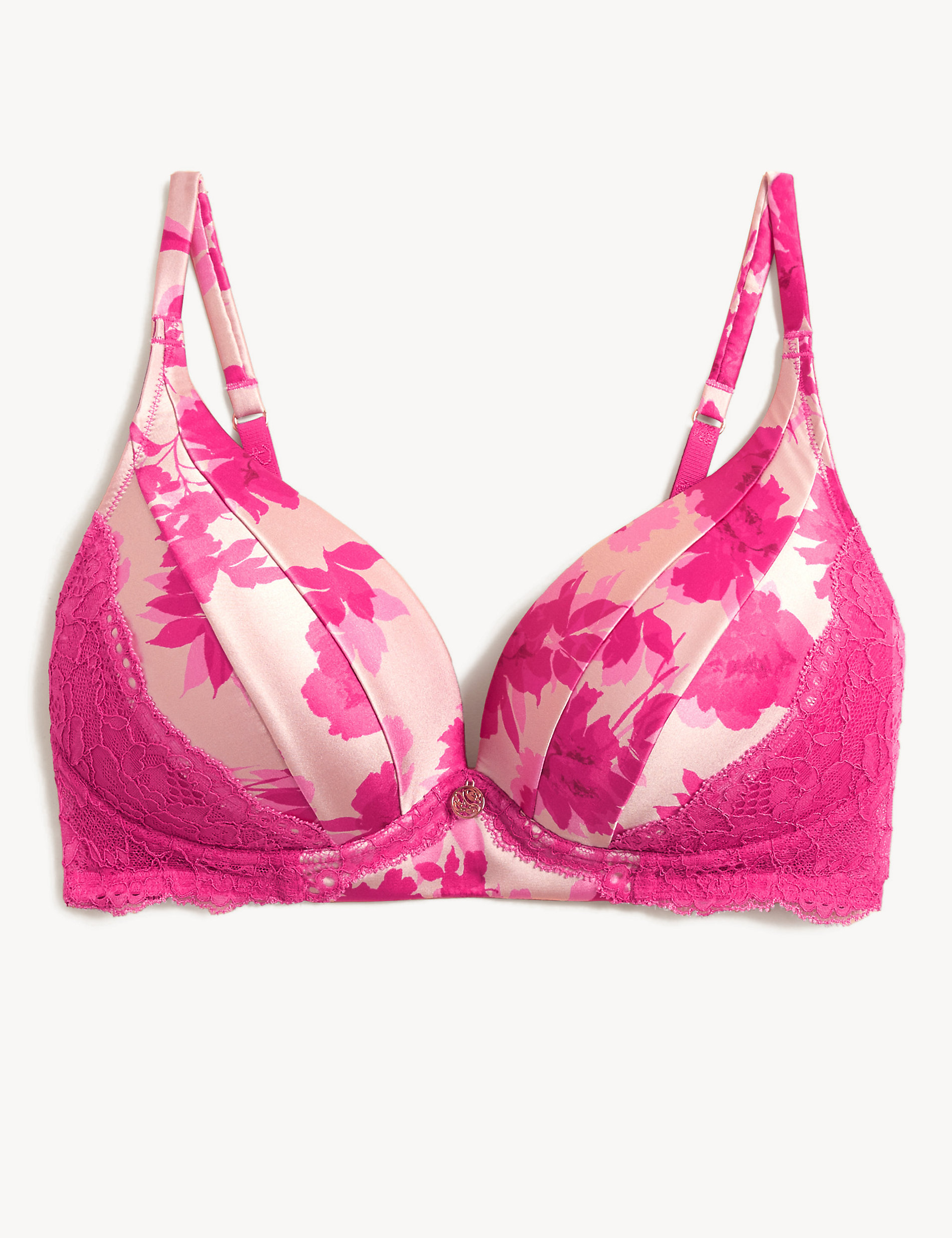 Laylani Non Wired Plunge Bra With Silk A-E