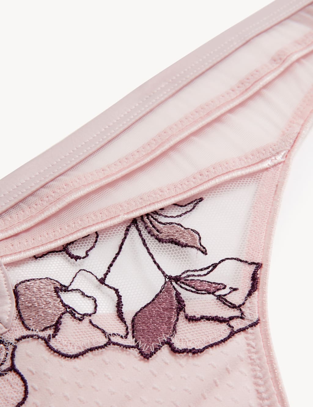 Iris Embroidery Thong image 5