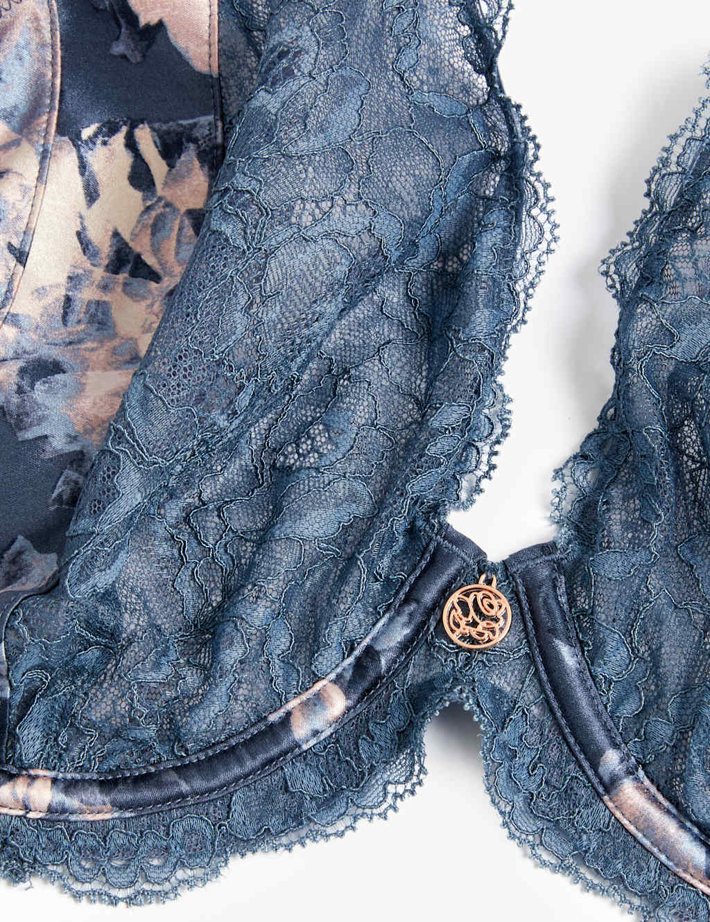 Lunaria Silk Wired Plunge Bra F-H image 6