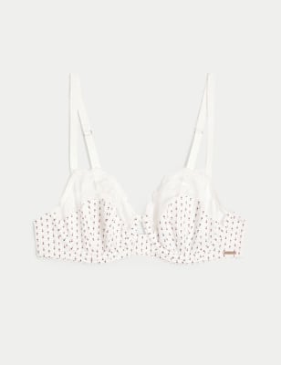 

Womens Rosie Ammi Print Wired Balcony Bra A-E - Ivory Mix, Ivory Mix