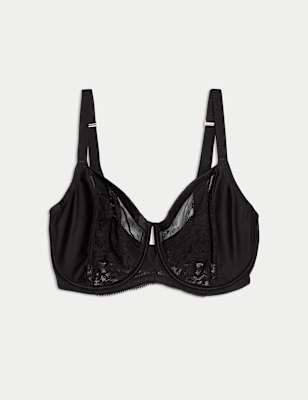 Buy Victoria's Secret Black Strapless Lace Balcony Minimiser Bra