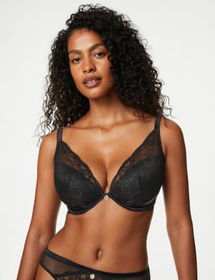 Satin Lace Underwire Bra