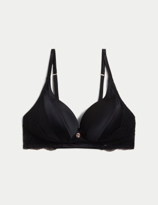 Silk &amp; Lace Non Wired Bra A-E | ROSIE | M&amp;S