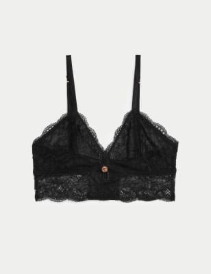 Zara Blacklace Bralette Top