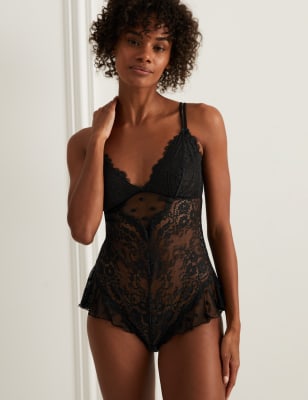 

Womens Boutique Linea Lace Body - Black, Black