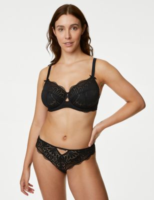 NEW! M&S Marks & Spencer buttercup Daisy lace Brazilian knickers / panties