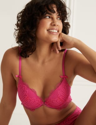 Wired Bras, Premium, Love Lace Wired Push Up Bra