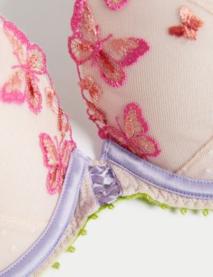 Embroidery Butterfly Lace Bodysuit Plus Size – Satin & Sox