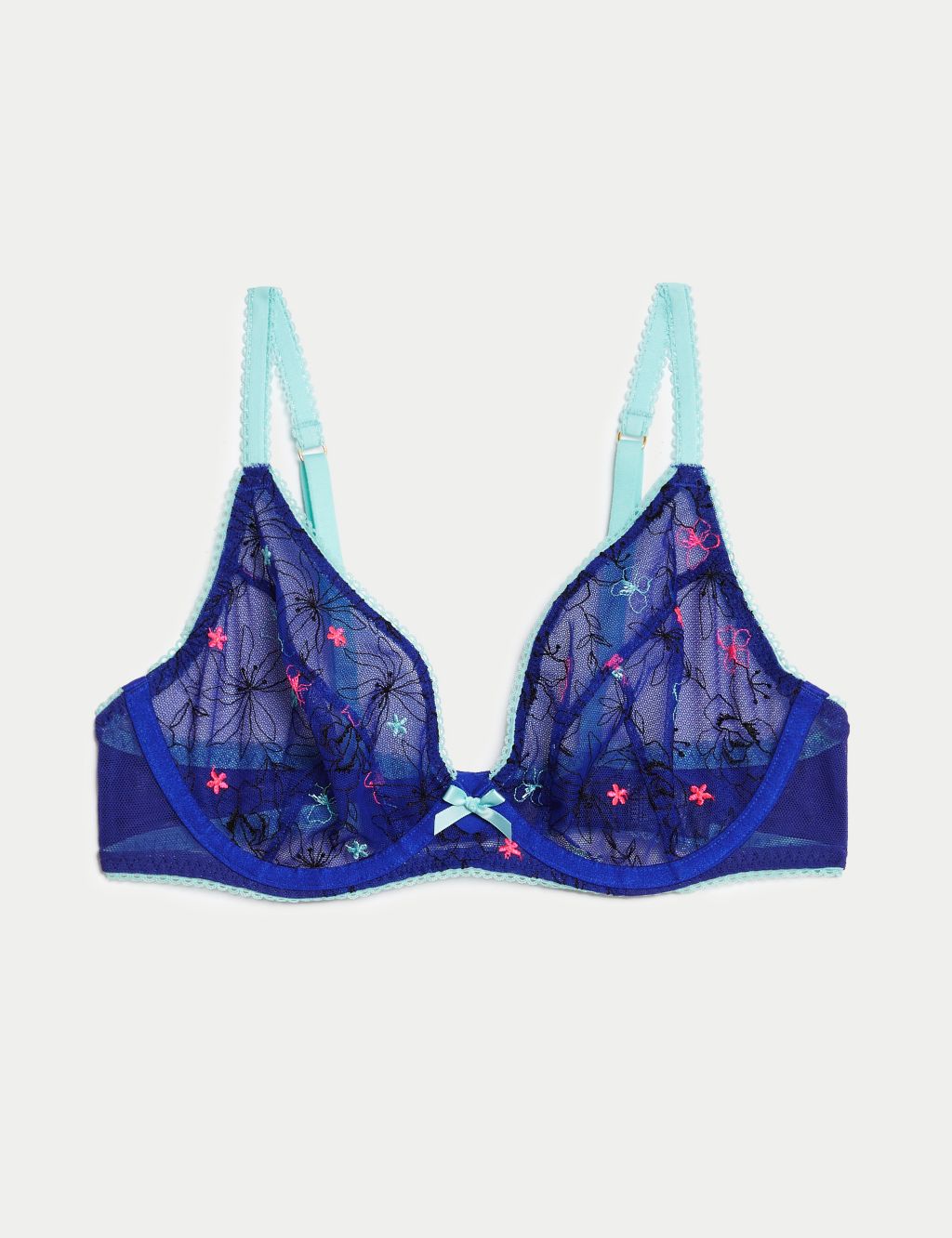 Carissa Embroidery Wired Plunge Bra image 2