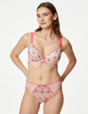 Carissa Embroidery Wired Minimiser Bra C-G, Boutique