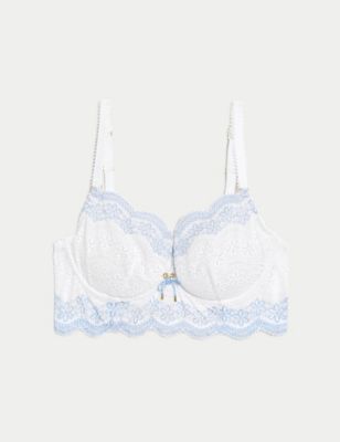White Lace Push Up Bra | New Look