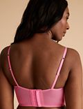 Eyelash Lace Underwired Balcony Bustier A-E