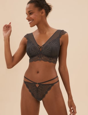 

Boutique Corpiño sin relleno con encaje festoneadoWomens - Grey Mix, Grey Mix