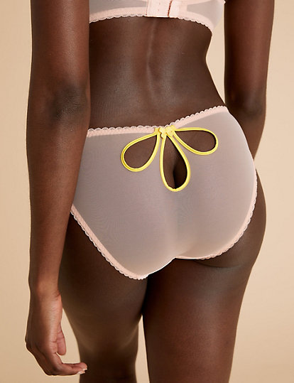 Blossom Embroidered Bikini Knickers