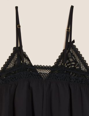 Boutique Womens Joy Lace Non Wired Cami Set - 8 - Black, Black