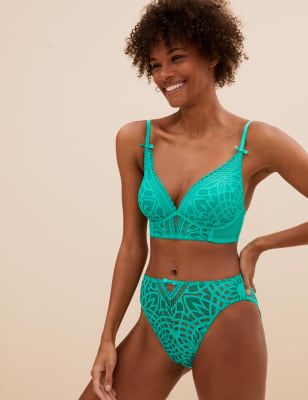 

Boutique Sujetador escotado sin aro con relleno y encaje Joy para copa A-EWomens - Green, Green