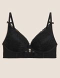 Joy Lace Padded Non Wired Plunge Bra A-E