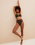 Lucia Heart Embroidery High Leg Knickers