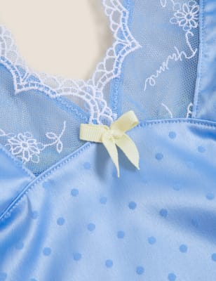 

Womens Boutique Evaline Embroidery Cami Set - Blue Mix, Blue Mix