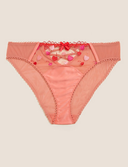 Christelle Embroidered High Leg Knickers