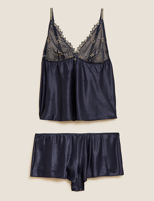 Astrid Embroidery Camisole Short Set - GR
