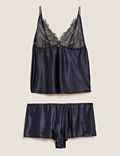 Astrid Embroidery Camisole Short Set