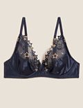 Astrid Embroidery Wired Plunge Bra A-E